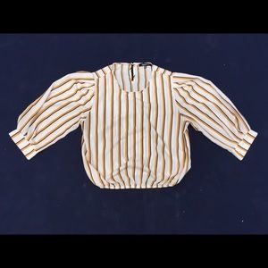 A Striped Long Sleeve Blouse